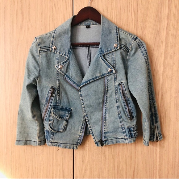 Moto Jean Jacket (S/petite) - Picture 1 of 8